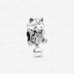 Pandora Kitten & Yarn Ball Charm